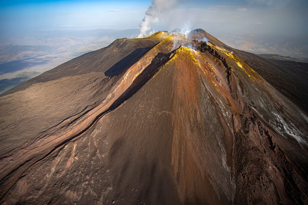 Crateri sommitali del vulcano Etna